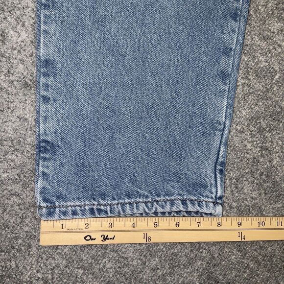 L.L.Bean Jeans Mens Size 38 Blue Denim Flannel Lined Straight Medium Wash - Picture 7 of 10